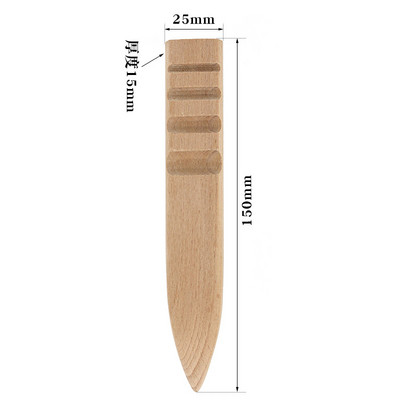 Buko medienos šlifavimo lazdelė, apvali poliruojanti odos briaunų juosta poliravimo rankinė priemonė, plokščia juosta, pasidaryk pats, odos apdirbimas