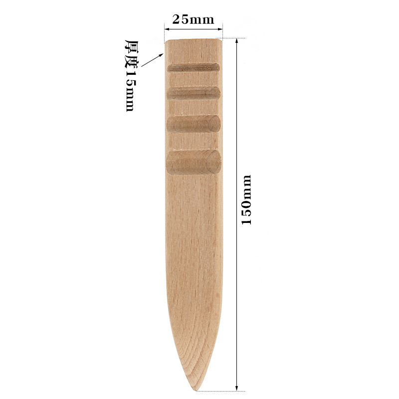 Buko medienos šlifavimo lazdelė, apvali poliruojanti odos briaunų juosta poliravimo rankinė priemonė, plokščia juosta, pasidaryk pats, odos apdirbimas