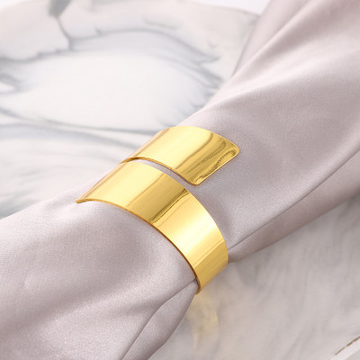 1/6gab sakausējuma metāla salvešu gredzens kāzu galda dekorēšanai salvešu turētājs Servilletero kāzu dvieļu gredzeni vakariņu galda dekorēšanai