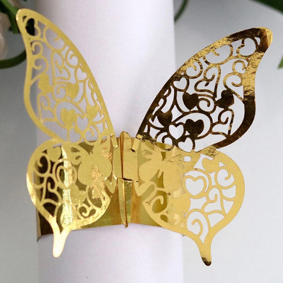 50 gab. Salvešu gredzeni Kāzu dzimšanas dienas Ziemassvētku vakariņas Mājas galda noformējums Salvešu gredzenu turētāji Ballīšu piederumi