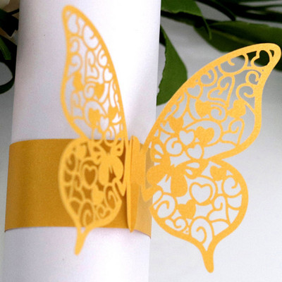 50 gab. Salvešu gredzeni Kāzu dzimšanas dienas Ziemassvētku vakariņas Mājas galda noformējums Salvešu gredzenu turētāji Ballīšu piederumi