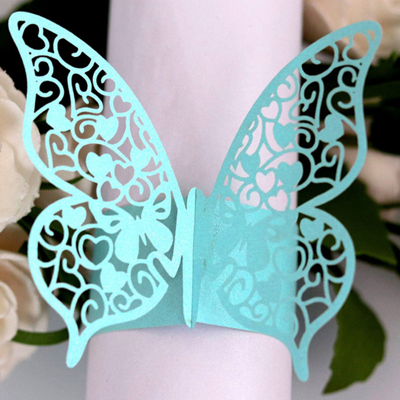 50 gab. Salvešu gredzeni Kāzu dzimšanas dienas Ziemassvētku vakariņas Mājas galda noformējums Salvešu gredzenu turētāji Ballīšu piederumi