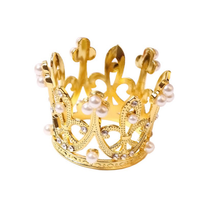 1 τμχ Χρυσό Ασημί Μεταλλικό Στέμμα Δαχτυλίδια χαρτοπετσέτας Πόρπη Χριστουγεννιάτικη θήκη για Διακόσμηση τραπεζιού γάμου ξενοδοχείου