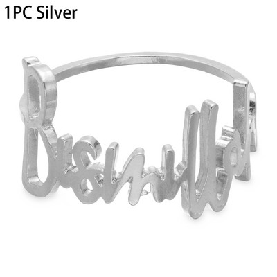 1/6 TK kirjad Salvrätikurõngad Õõnes kristallist lillega salvrätik Pandlaga Restoran Hotelli käterätikuhoidja Lauakaunistus Köögividinad