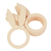 10gab Zaķa ausis Salvešu Gredzenu Turētājs Koka Priecīgas Lieldienas Mājas Galda noformējums Lauku stila kāzu ballīte Viesnīcas Restorāna piederumi