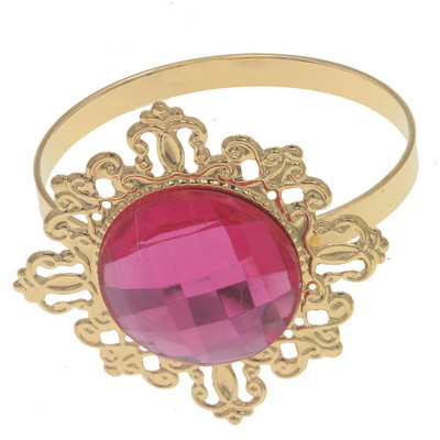 24gab Zelta salvešu gredzeni kāzām virtuves galdam, akrila salvetes turētājs vakariņu iekārtai, strasu dekorēšanai.