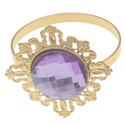 24gab Zelta salvešu gredzeni kāzām virtuves galdam, akrila salvetes turētājs vakariņu iekārtai, strasu dekorēšanai.