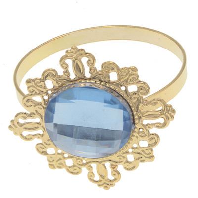 24gab Zelta salvešu gredzeni kāzām virtuves galdam, akrila salvetes turētājs vakariņu iekārtai, strasu dekorēšanai.