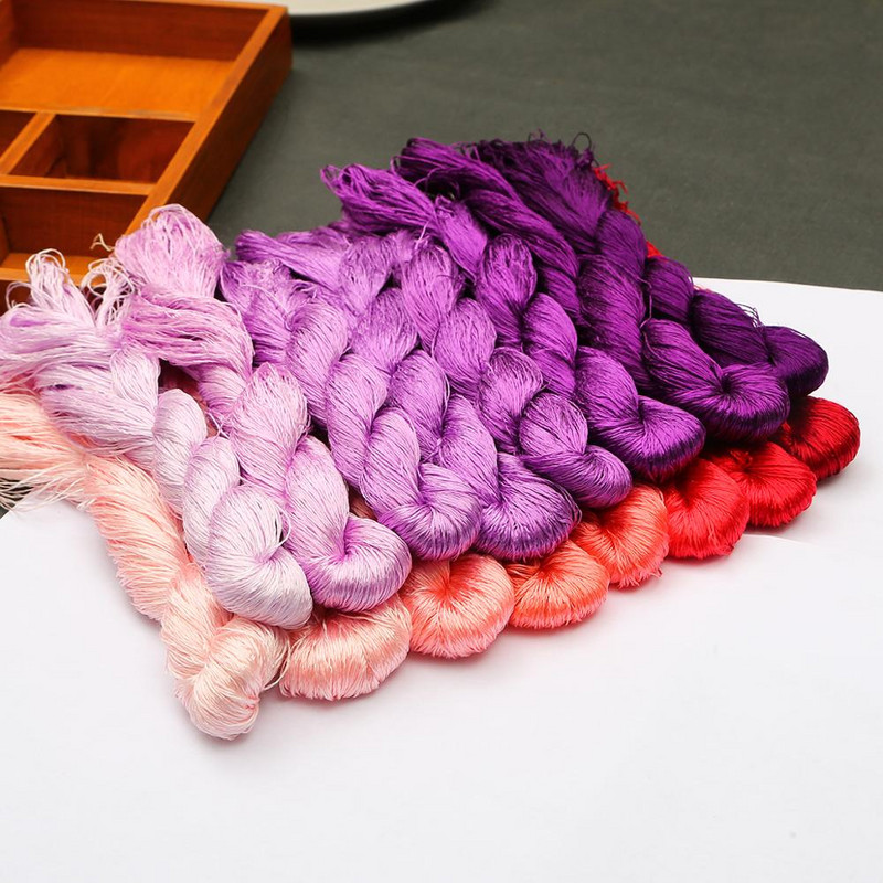 20 m/vnt šilko siuvinėjimas 100 % šilko siūlai Spiraea siuvinėti šilko siūlai Mažos siuvinėjimo rankomis lazdelės Siuvinėti kryželiu