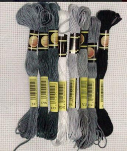 8vnt./rinkinys Panašūs DMC siūlai kryžminio dygsnio siūlas medvilnė 8 metrai siuvinėjimas siūlas siūlas siuvimo sruogos amatų mezgimas 5