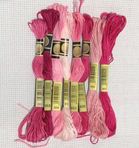 8vnt./rinkinys Panašūs DMC siūlai kryžminio dygsnio siūlas medvilnė 8 metrai siuvinėjimas siūlas siūlas siuvimo sruogos amatų mezgimas 5