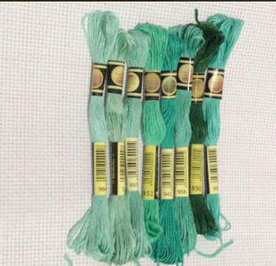 8vnt./rinkinys Panašūs DMC siūlai kryžminio dygsnio siūlas medvilnė 8 metrai siuvinėjimas siūlas siūlas siuvimo sruogos amatų mezgimas 5