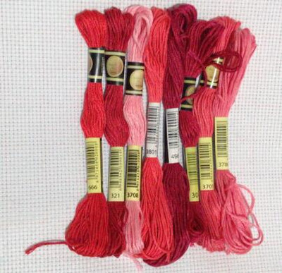 8vnt./rinkinys Panašūs DMC siūlai kryžminio dygsnio siūlas medvilnė 8 metrai siuvinėjimas siūlas siūlas siuvimo sruogos amatų mezgimas 5