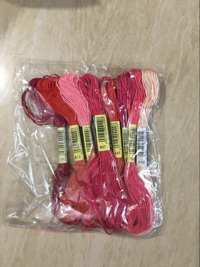 8vnt./rinkinys Panašūs DMC siūlai kryžminio dygsnio siūlas medvilnė 8 metrai siuvinėjimas siūlas siūlas siuvimo sruogos amatų mezgimas 5