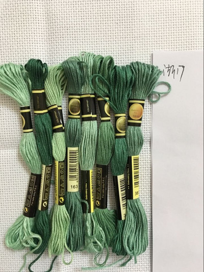 8vnt./rinkinys Panašūs DMC siūlai kryžminio dygsnio siūlas medvilnė 8 metrai siuvinėjimas siūlas siūlas siuvimo sruogos amatų mezgimas 5