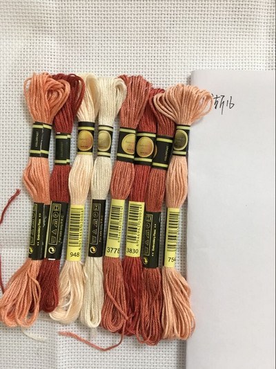 8vnt./rinkinys Panašūs DMC siūlai kryžminio dygsnio siūlas medvilnė 8 metrai siuvinėjimas siūlas siūlas siuvimo sruogos amatų mezgimas 5