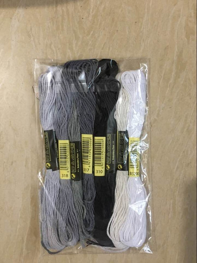 8vnt./rinkinys Panašūs DMC siūlai kryžminio dygsnio siūlas medvilnė 8 metrai siuvinėjimas siūlas siūlas siuvimo sruogos amatų mezgimas 5