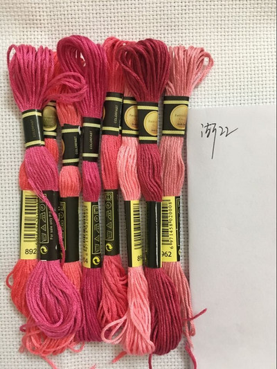 8vnt./rinkinys Panašūs DMC siūlai kryžminio dygsnio siūlas medvilnė 8 metrai siuvinėjimas siūlas siūlas siuvimo sruogos amatų mezgimas 5