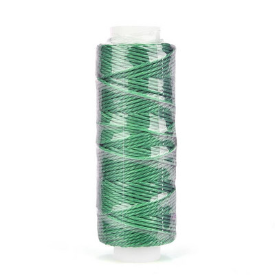 0,65 mm odinis vaškuotas siūlas, skirtas „pasidaryk pats“ rankdarbių įrankiui, 25 metrų apvali vaškuota siuvimo linija, 32 spalvų