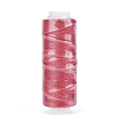 0,65 mm odinis vaškuotas siūlas, skirtas „pasidaryk pats“ rankdarbių įrankiui, 25 metrų apvali vaškuota siuvimo linija, 32 spalvų