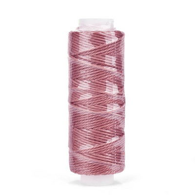 0,65 mm odinis vaškuotas siūlas, skirtas „pasidaryk pats“ rankdarbių įrankiui, 25 metrų apvali vaškuota siuvimo linija, 32 spalvų