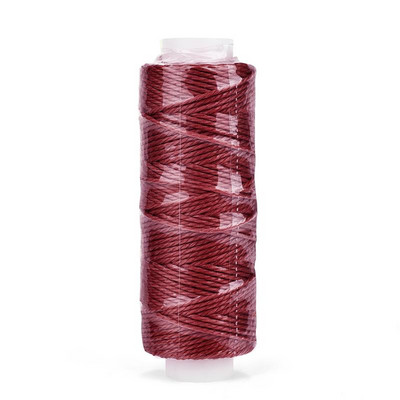 0,65 mm odinis vaškuotas siūlas, skirtas „pasidaryk pats“ rankdarbių įrankiui, 25 metrų apvali vaškuota siuvimo linija, 32 spalvų