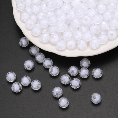 8–12 mm DIY, ar rokām izrotītas akrila pērlītes, materiāls 96 sējmateriāls. Materiāls Zemes krelles Vidējas