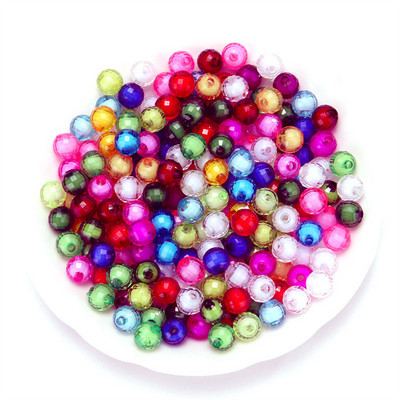 8–12 mm DIY, ar rokām izrotītas akrila pērlītes, materiāls 96 sējmateriāls. Materiāls Zemes krelles Vidējas