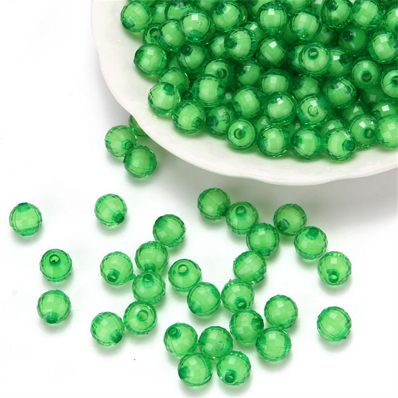 8–12 mm DIY, ar rokām izrotītas akrila pērlītes, materiāls 96 sējmateriāls. Materiāls Zemes krelles Vidējas