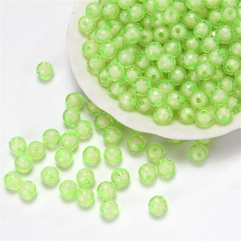 8–12 mm DIY, ar rokām izrotītas akrila pērlītes, materiāls 96 sējmateriāls. Materiāls Zemes krelles Vidējas