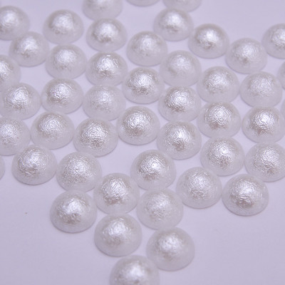 Sajauc 3 mm–12 mm balts/ziloņkaula ABS imitācijas pusapaļas pērļu krelles, vaļīgas krelles nagu mākslai DIY amatniecības albuma dekorēšanai