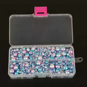 350 τμχ 4-10 χιλιοστά απομίμηση ABS Pearl Beads Rainbow Μικτού μεγέθους Στρογγυλές Χαλαρές Χάντρες για Αξεσουάρ ενδυμάτων DIY Craft, δεν περιλαμβάνουν κουτιά