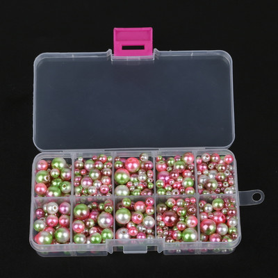 350 τμχ 4-10 χιλιοστά απομίμηση ABS Pearl Beads Rainbow Μικτού μεγέθους Στρογγυλές Χαλαρές Χάντρες για Αξεσουάρ ενδυμάτων DIY Craft, δεν περιλαμβάνουν κουτιά