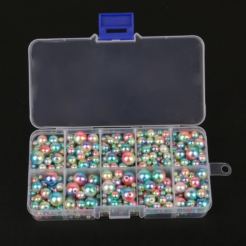 350 τμχ 4-10 χιλιοστά απομίμηση ABS Pearl Beads Rainbow Μικτού μεγέθους Στρογγυλές Χαλαρές Χάντρες για Αξεσουάρ ενδυμάτων DIY Craft, δεν περιλαμβάνουν κουτιά