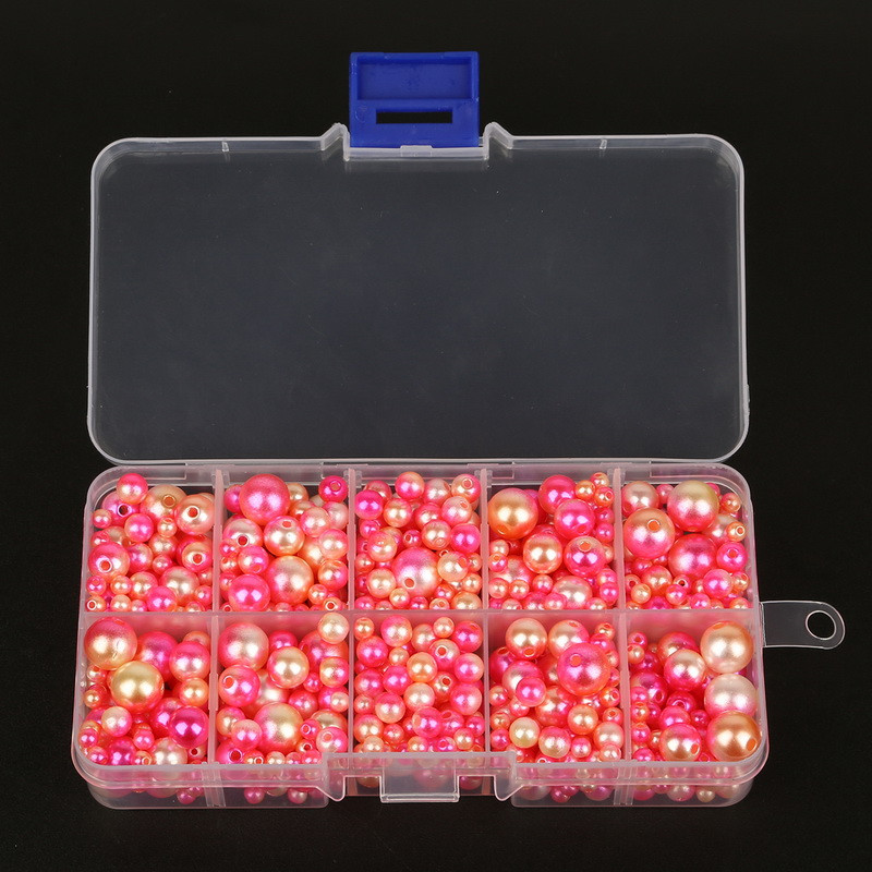 350 τμχ 4-10 χιλιοστά απομίμηση ABS Pearl Beads Rainbow Μικτού μεγέθους Στρογγυλές Χαλαρές Χάντρες για Αξεσουάρ ενδυμάτων DIY Craft, δεν περιλαμβάνουν κουτιά