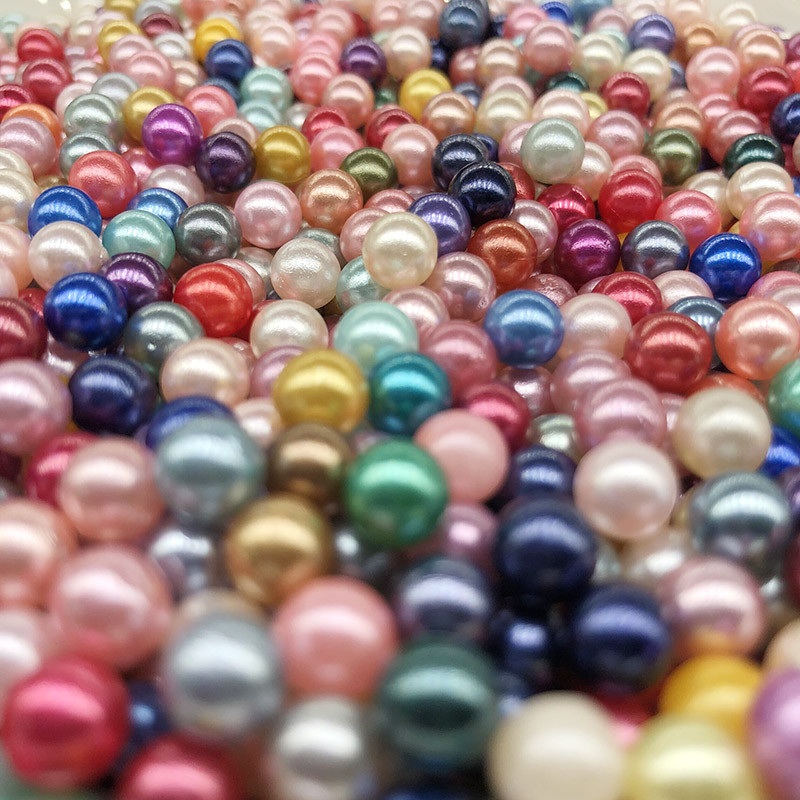 200 ks 6 mm bezdierkové imitácie perlových korálok, voľné okrúhle korálky na výrobu domácich dekorácií, scrapbookingu, šperkov, odevných tašiek.