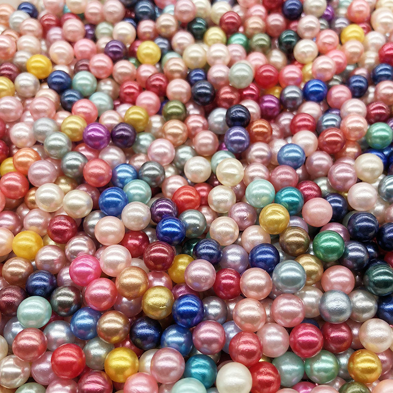 200 ks 6 mm bezdierkové imitácie perlových korálok, voľné okrúhle korálky na výrobu domácich dekorácií, scrapbookingu, šperkov, odevných tašiek.