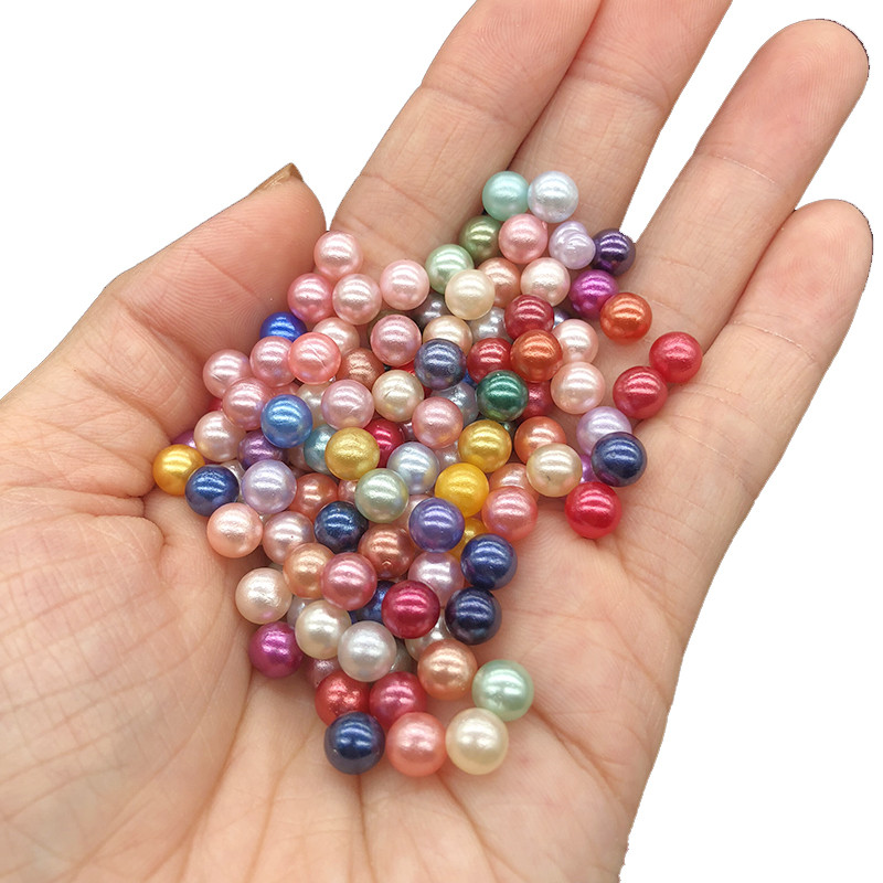 200 ks 6 mm bezdierkové imitácie perlových korálok, voľné okrúhle korálky na výrobu domácich dekorácií, scrapbookingu, šperkov, odevných tašiek.