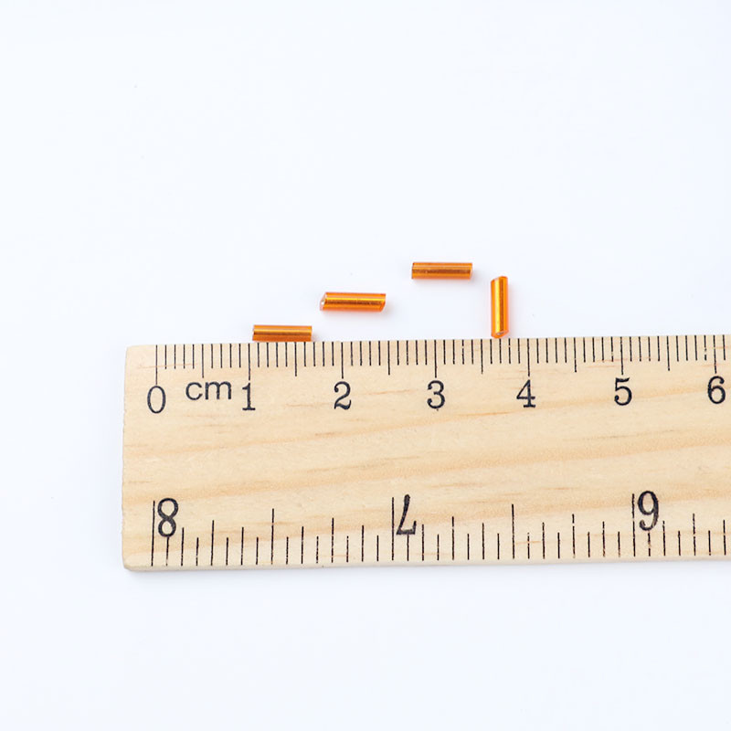 200 τεμ/τσάντα Seedbead Tube 2*6mm Ασημένιος πυρήνας Τσέχικα γυάλινα Seed Bugle Beads Κέντημα με σταυροβελονιά Κοσμήματα DIY Αξεσουάρ ενδυμάτων