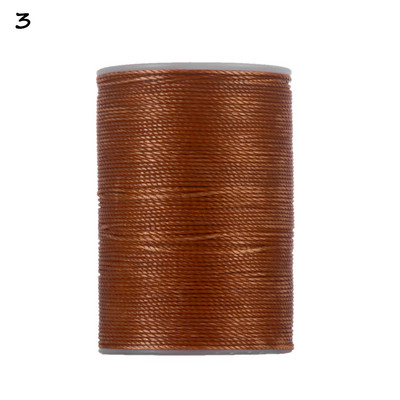 Kuum polüesterniit õmblusmasinale 120 meetrit 0,55 mm DIY käsitöönahast tööriist Vahatatud niit õmblusnööri hulgimüük