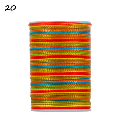 Kuum polüesterniit õmblusmasinale 120 meetrit 0,55 mm DIY käsitöönahast tööriist Vahatatud niit õmblusnööri hulgimüük