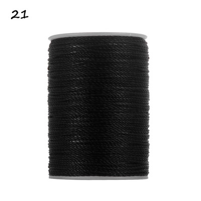 Kuum polüesterniit õmblusmasinale 120 meetrit 0,55 mm DIY käsitöönahast tööriist Vahatatud niit õmblusnööri hulgimüük