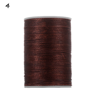 Kuum polüesterniit õmblusmasinale 120 meetrit 0,55 mm DIY käsitöönahast tööriist Vahatatud niit õmblusnööri hulgimüük