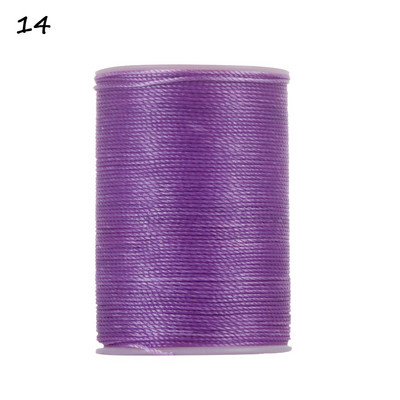 Kuum polüesterniit õmblusmasinale 120 meetrit 0,55 mm DIY käsitöönahast tööriist Vahatatud niit õmblusnööri hulgimüük