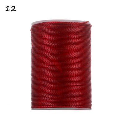 Kuum polüesterniit õmblusmasinale 120 meetrit 0,55 mm DIY käsitöönahast tööriist Vahatatud niit õmblusnööri hulgimüük