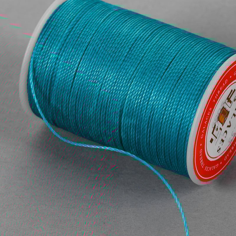 Kuum polüesterniit õmblusmasinale 120 meetrit 0,55 mm DIY käsitöönahast tööriist Vahatatud niit õmblusnööri hulgimüük