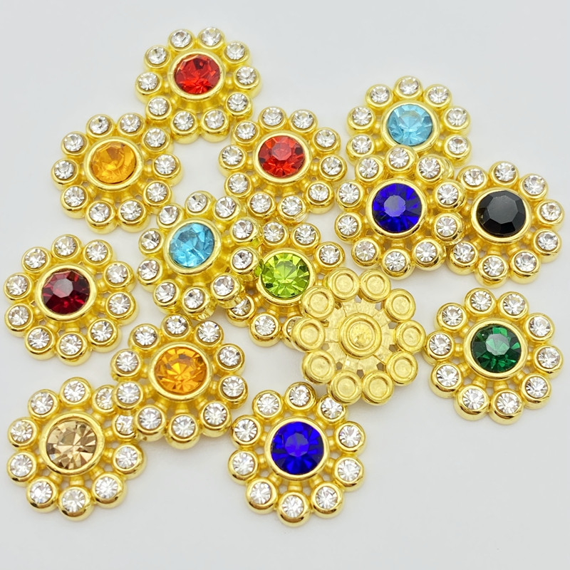 30 gab. jaukta krāsa ar spīdīgiem dimantiem, sveķu ziedi, plakanā mugura, kabošona, piespraužami, matu sprādzes, rotājumi, krelles G33