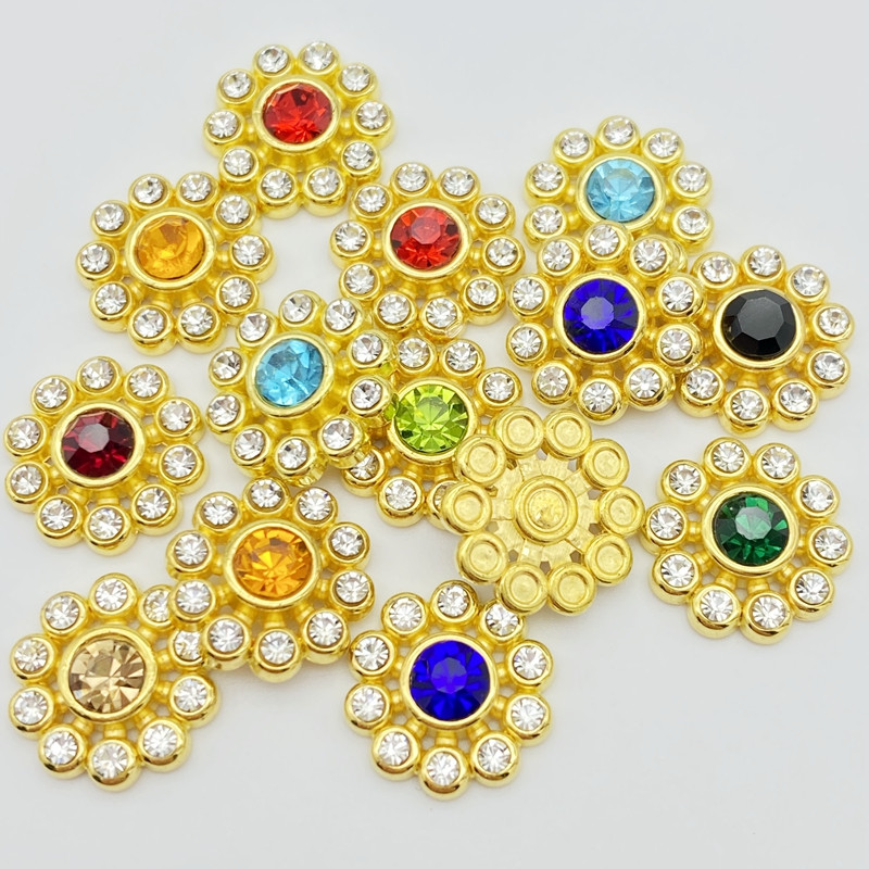 30 gab. jaukta krāsa ar spīdīgiem dimantiem, sveķu ziedi, plakanā mugura, kabošona, piespraužami, matu sprādzes, rotājumi, krelles G33