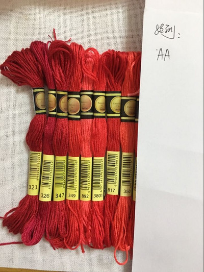 cxc Daugiaspalvis 8 vnt. Panašūs DMC siūlai kryžminio dygsnio medvilnės siuvimo sruogos Siuvinėjimo siūlų siūlų rinkinys „Pasidaryk pats“ siuvimo įrankiai