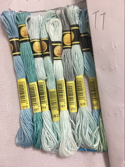 cxc Daugiaspalvis 8 vnt. Panašūs DMC siūlai kryžminio dygsnio medvilnės siuvimo sruogos Siuvinėjimo siūlų siūlų rinkinys „Pasidaryk pats“ siuvimo įrankiai